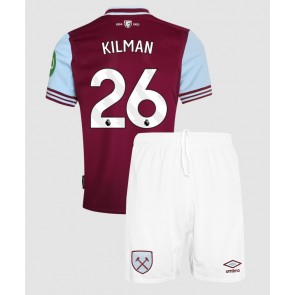 West Ham United Max Kilman #26 Domaci Dres za Dječji 2024-25 Kratak Rukavima (+ kratke hlače)